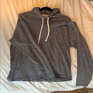 Lightly worn everlane striped lightweight hoodie